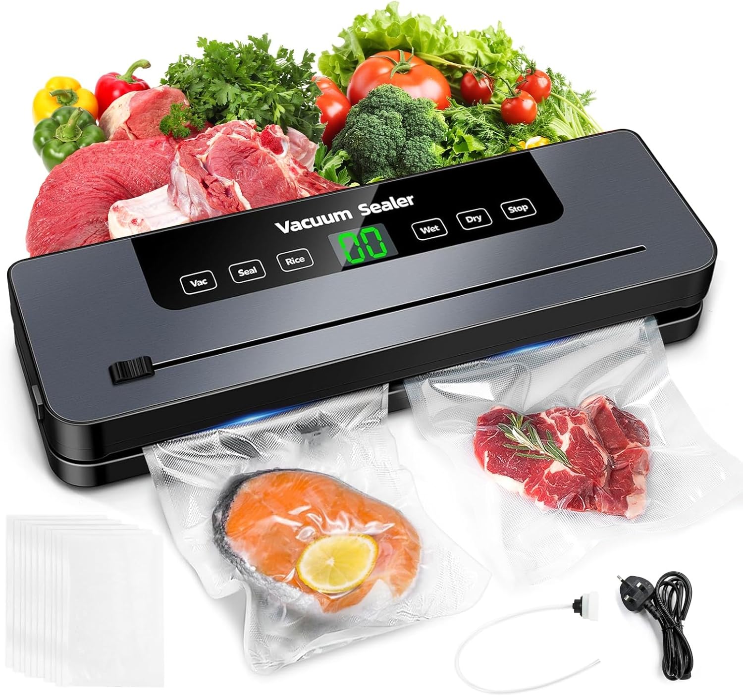 Electric Food Vacuum Sealer – Multifunction Vacuum Packing Machine for Food Storage