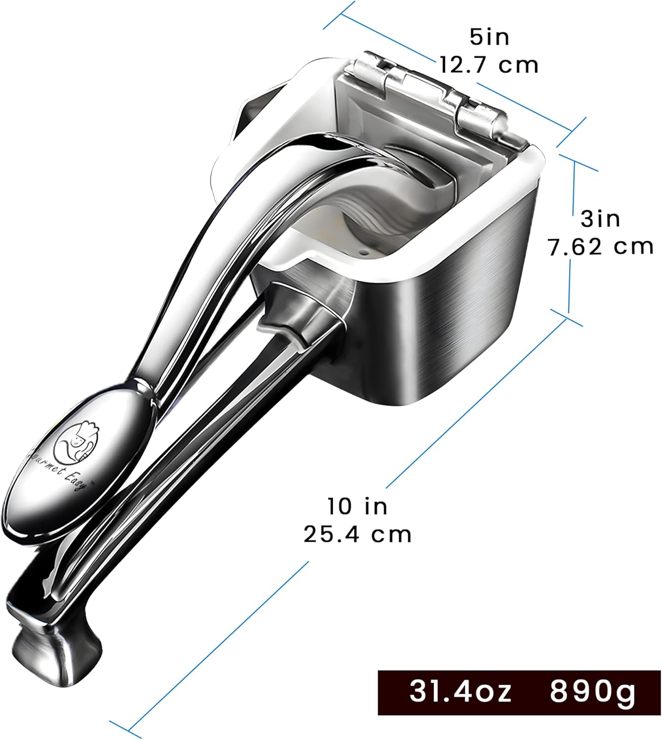 Stainless Steel Citrus Juicer – Heavy-Duty Manual Lemon & Orange Squeezer