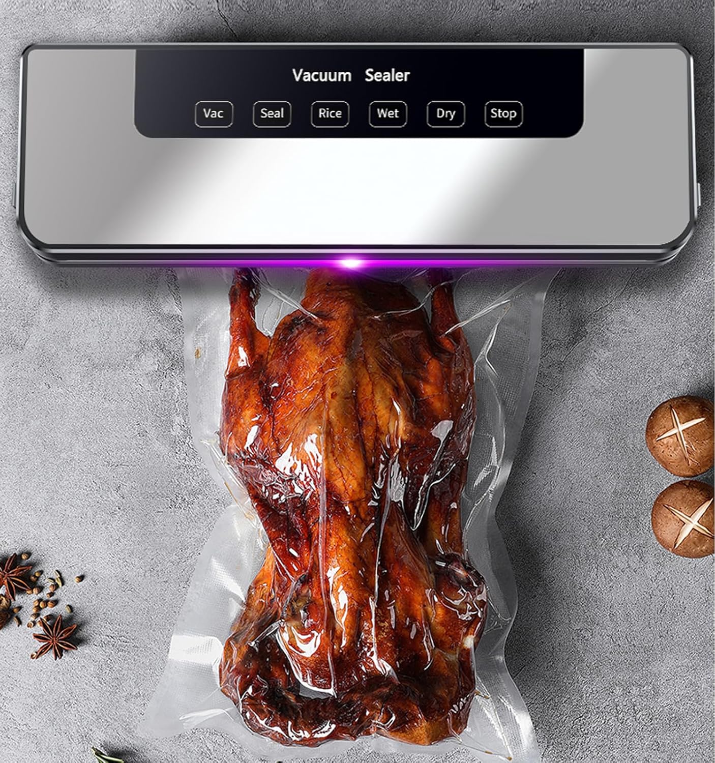 Electric Vacuum Sealer – Food Packaging Machine with Bags