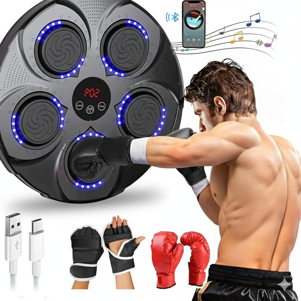 Smart Musical Boxing Machine with Gloves