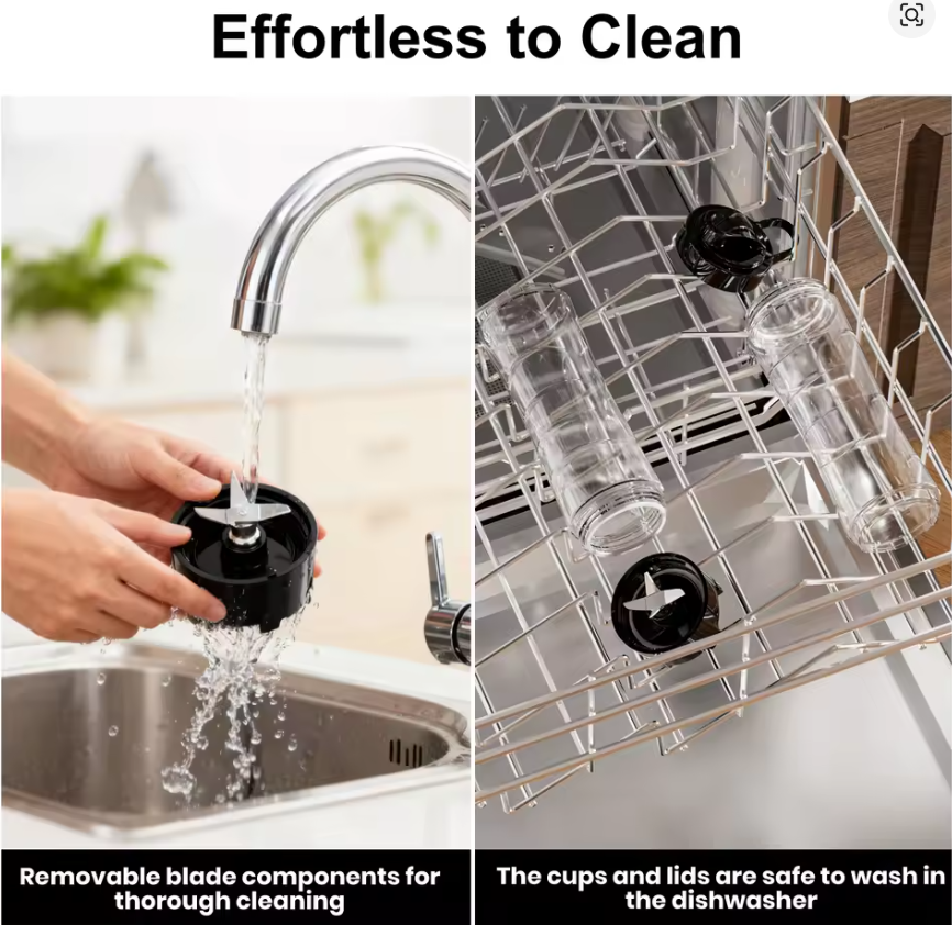 Portable Electric Juicer 600ml – Powerful Ice Crushing Blender