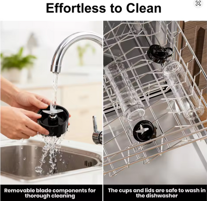 Portable Electric Juicer 600ml – Powerful Ice Crushing Blender