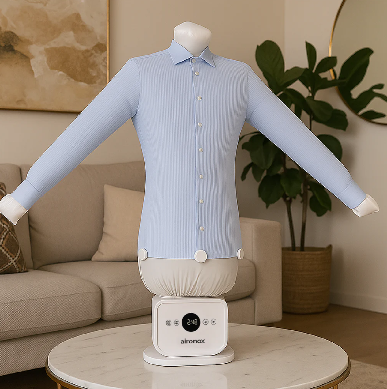 Aironox Automatic Ironing Machine with Free Iron Shoe Dryer Machine